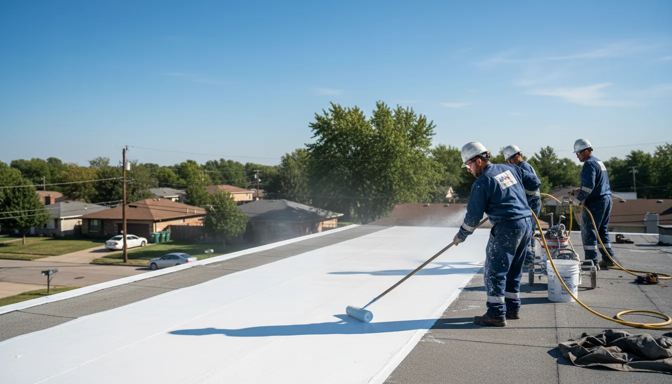 Commercial roof coating in Warriormine, WV near me